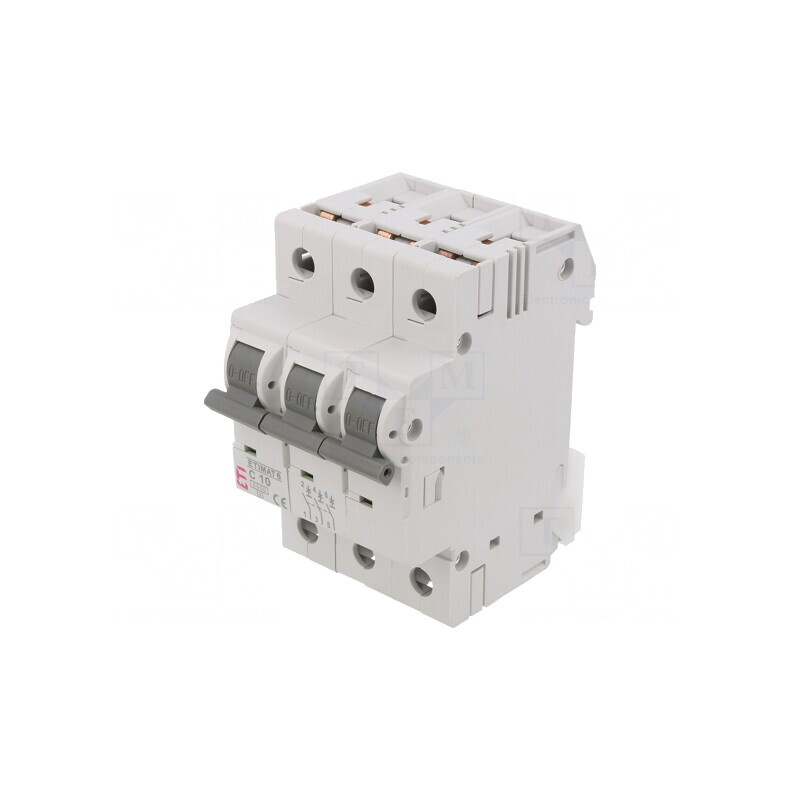 Siguranță Automată 10A 3P C10 6kA | Electronic-mag.ro | Componente Electronice