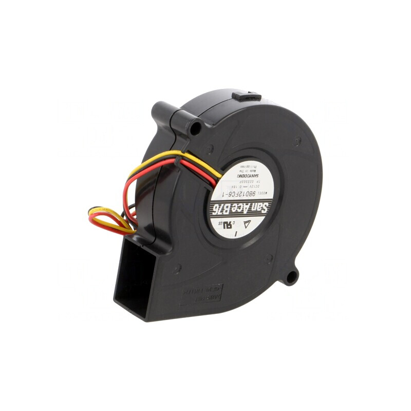 Ventilator DC Blower 12V 76x20mm 15m3/h 39dBA cu Bilă | Electronic-mag.ro | Componente Electronice