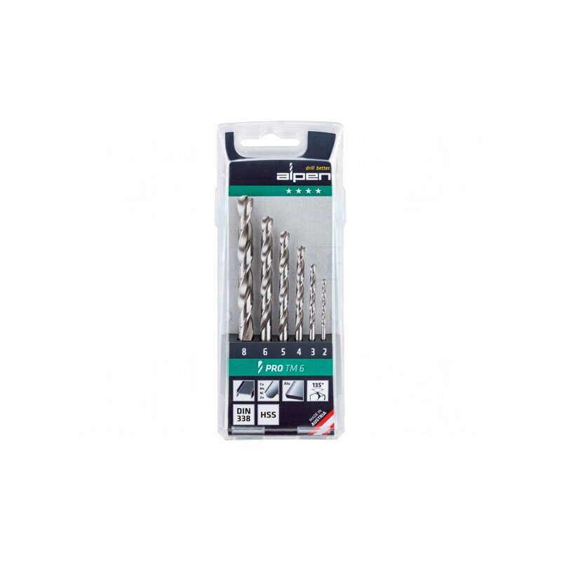 Set de burghie HSS PRO pentru metal, 6 buc. | Electronic-mag.ro | Componente Electronice