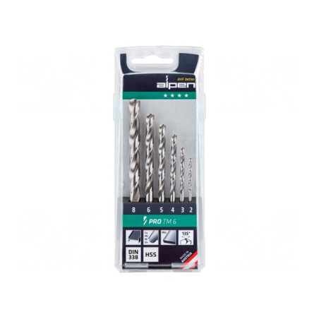 Set de burghie HSS PRO pentru metal, 6 buc. | Electronic-mag.ro | Componente Electronice
