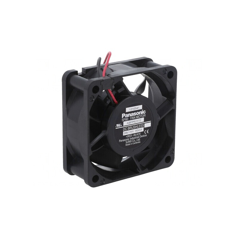 Ventilator axial 24V 60x60x25mm 28,8m3/h 23,5dBA | Electronic-mag.ro | Componente Electronice