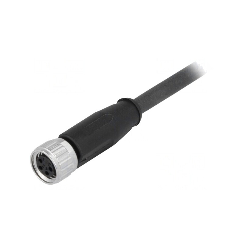 Conector M8 Mamă 4 PIN cu Cablu 5m | Electronic-mag.ro | Componente Electronice