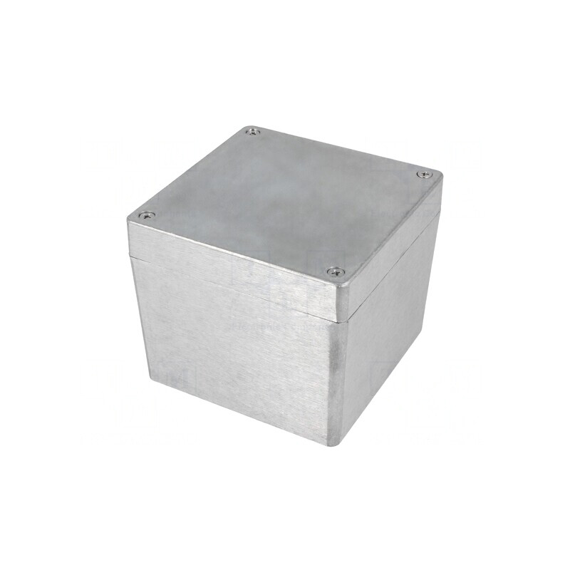Carcasă Universală Aluminiu 120x120x101mm Naturală | Electronic-mag.ro | Componente Electronice