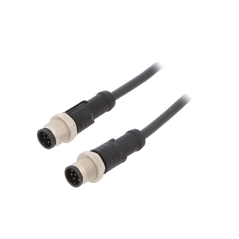 Cablu pentru senzori/automatizări M12 8 pini 1m dual mufă | Electronic-mag.ro | Componente Electronice