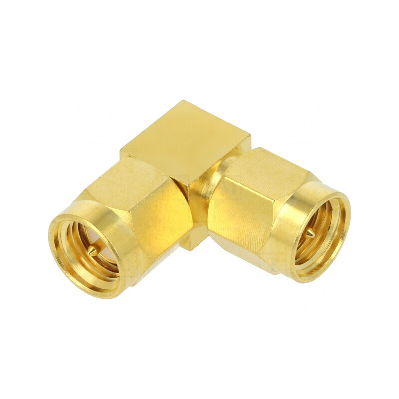 Adaptor SMA tată 90° 50Ω PTFE | Electronic-mag.ro | Componente Electronice