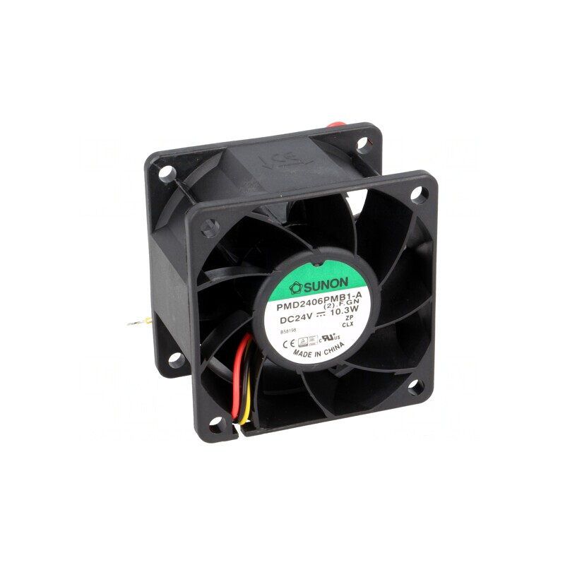 Ventilator axial 24V 60x60x38mm 96m3/h 56dBA cu bilă | Electronic-mag.ro | Componente Electronice