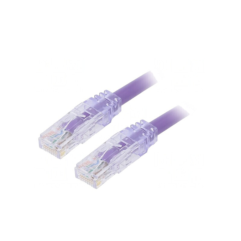 Patch cord TX6A™ 10Gig U/UTP Cat6a PVC Violet 2m | Electronic-mag.ro | Componente Electronice