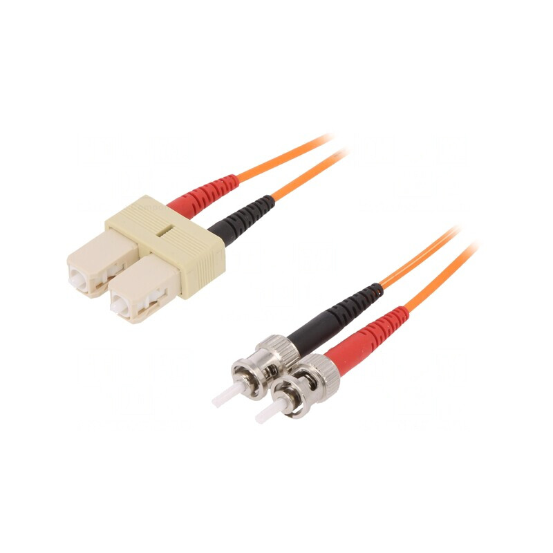 Patch Cord Fibra Optica SC/UPC-ST/UPC 2m OM2 LSZH Portocaliu | Electronic-mag.ro | Componente Electronice