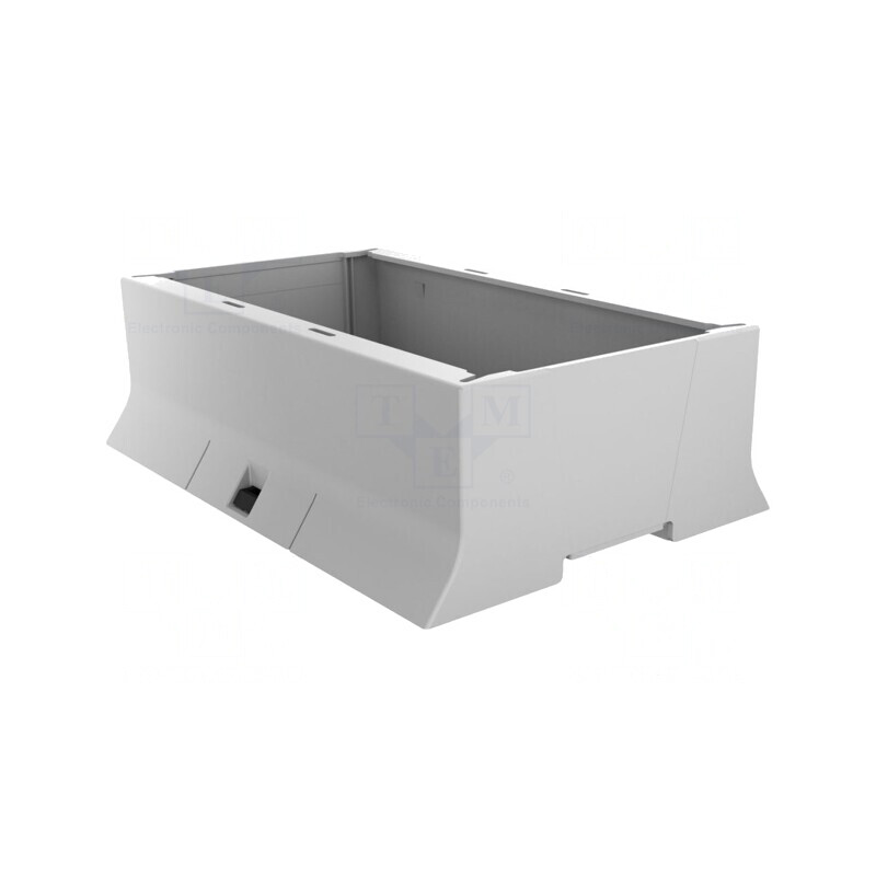 Carcasă pentru șină DIN, gri, 110x160.2x48.3mm | Electronic-mag.ro | Componente Electronice