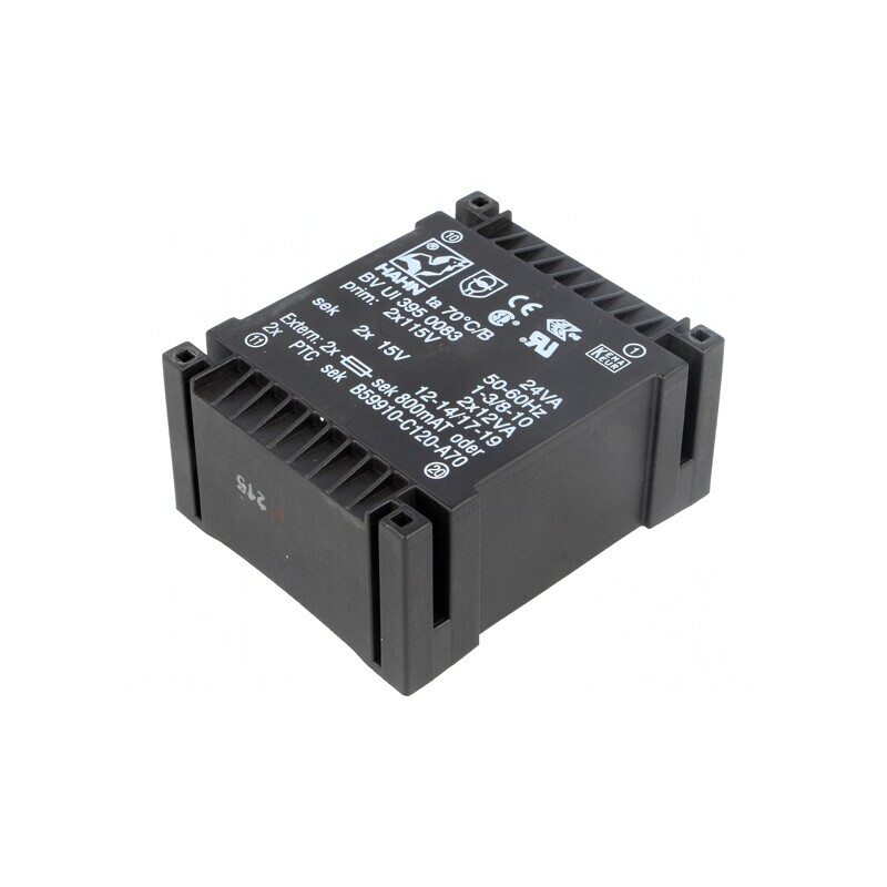 Transformator încapsulat 24VA 15V 15V 800mA | Electronic-mag.ro | Componente Electronice
