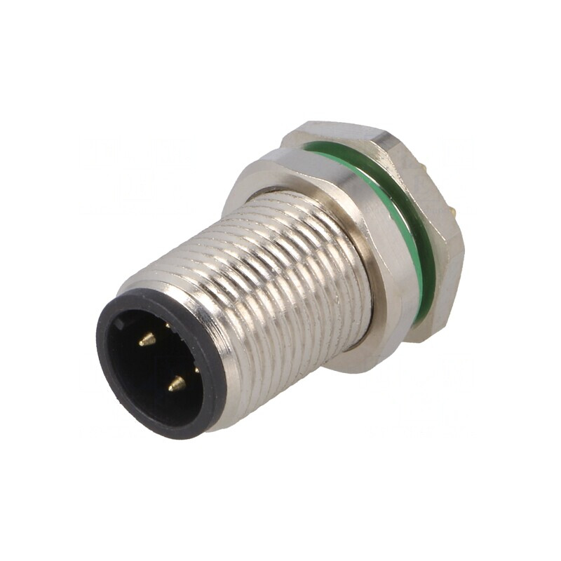 Soclu M12 4PIN Ethernet THT IP67 250V 4A | Electronic-mag.ro | Componente Electronice
