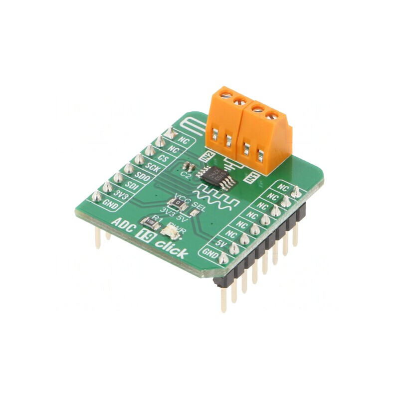 Convertor A/D SPI ADC122S101 - Placă Prototip ADC 19 Click | Electronic-mag.ro | Componente Electronice