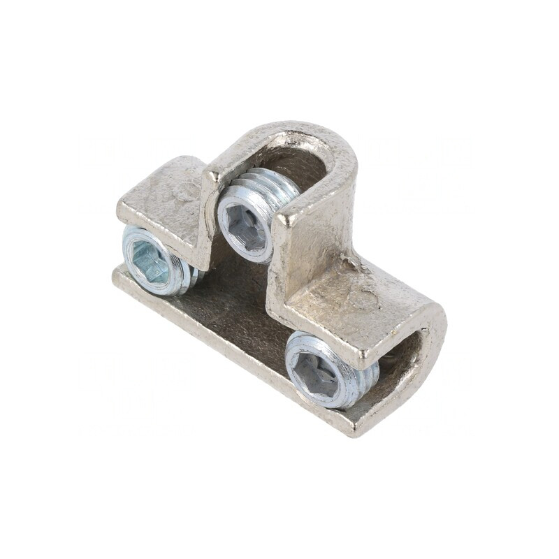Terminal cu șurub pe cablu 95mm2, alamă, 2 borne | Electronic-mag.ro | Componente Electronice