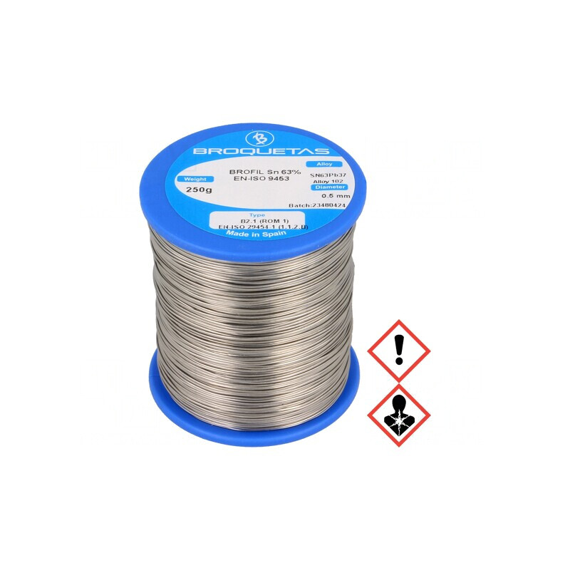 Sârmă de lipit cu plumb 0,5mm 250g 183°C BROFIL | Electronic-mag.ro | Componente Electronice