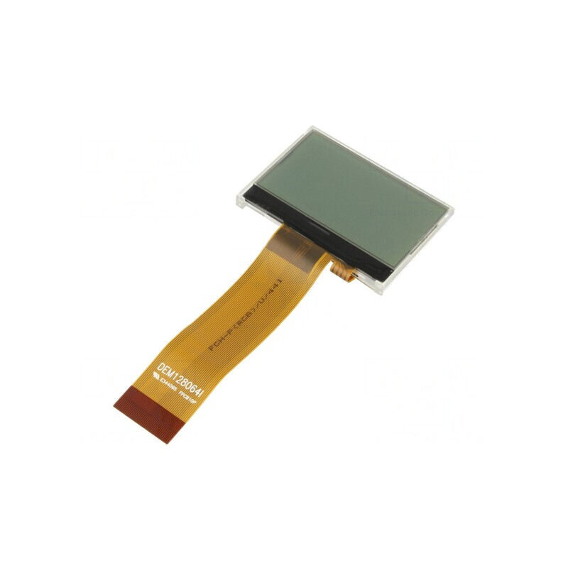 LCD Grafic 128x64 STN Negative 55,2x39,8x5mm 1,9 LED | Electronic-mag.ro | Componente Electronice