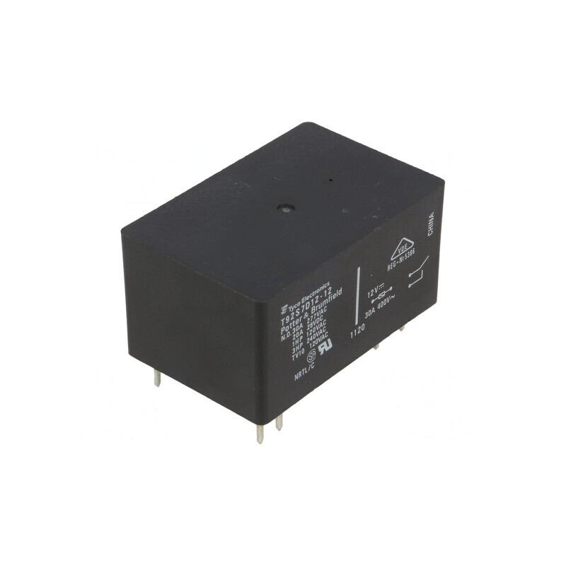 Releu Electromagnetic DPST-NO 12VDC 30A T92 | Electronic-mag.ro | Componente Electronice