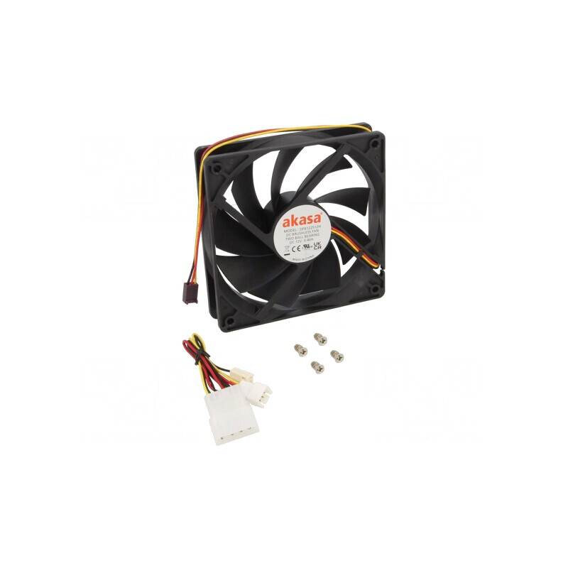 Ventilator DC Axial 12V 120x120x25mm Negru | Electronic-mag.ro | Componente Electronice