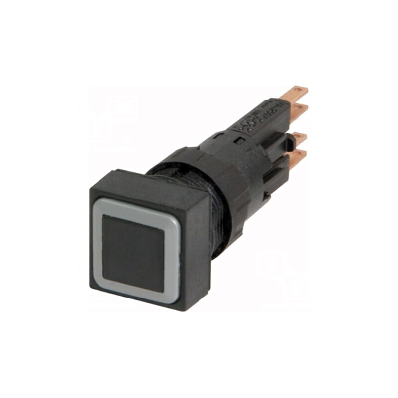 Comutator apăsare 16mm negru 2 poziții stabilizate | Electronic-mag.ro | Componente Electronice