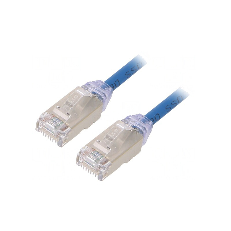 Patch Cord F/UTP TX6A-28 3m Albastru 28AWG LSZH | Electronic-mag.ro | Componente Electronice