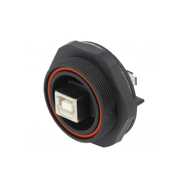 Conector USB B soclu 4 PIN rotire IP68 Buccaneer PX0848/B | Electronic-mag.ro | Componente Electronice