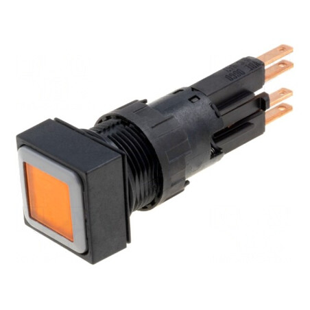 Comutator Acționat Prin Apăsare 16mm Galben | Electronic-mag.ro | Componente Electronice