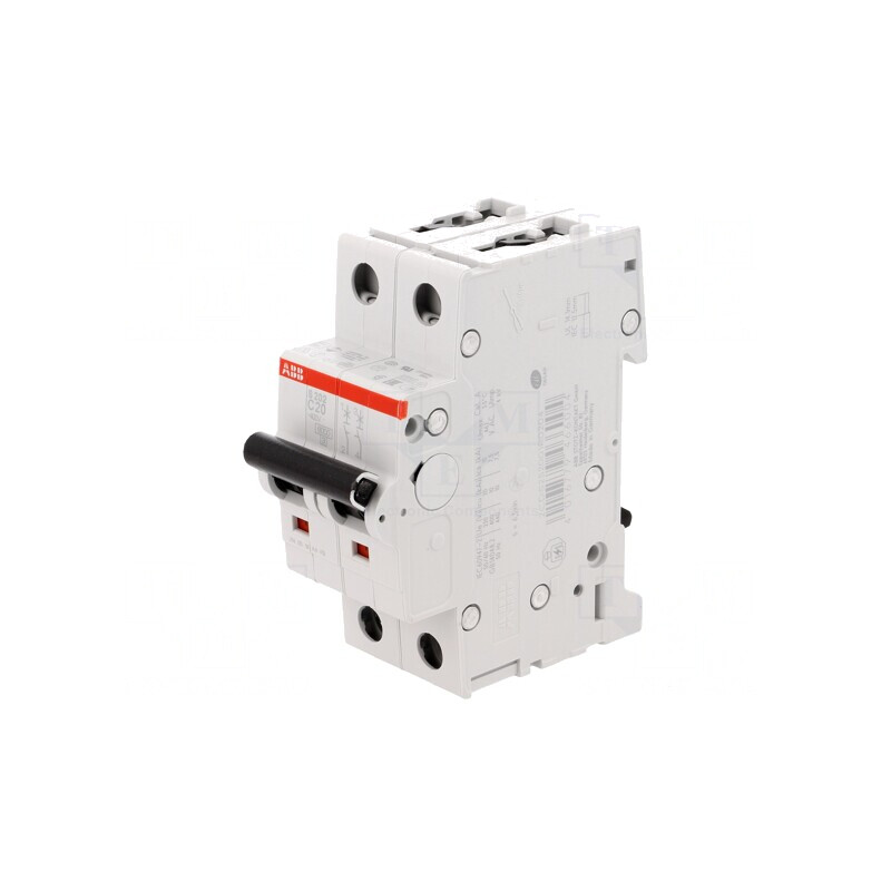 Întrerupător de Supracurent 20A 2P 6kA 230/400V | Electronic-mag.ro | Componente Electronice