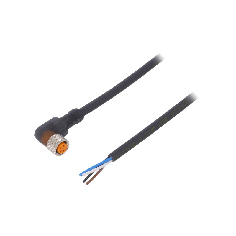 Conector M8 10m Mamă 4P 90° Cu Manson și Cabluri | Electronic-mag.ro | Componente Electronice