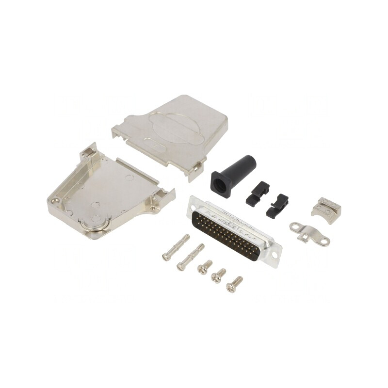 Conector D-Sub 44-Pin Tată Unghi 45° Gold Flash | Electronic-mag.ro | Componente Electronice