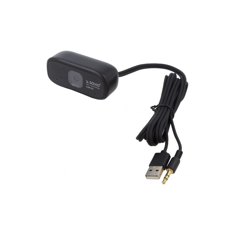 Webcam Neagră USB cu Clemă și Cablu 1,5m | Electronic-mag.ro | Componente Electronice