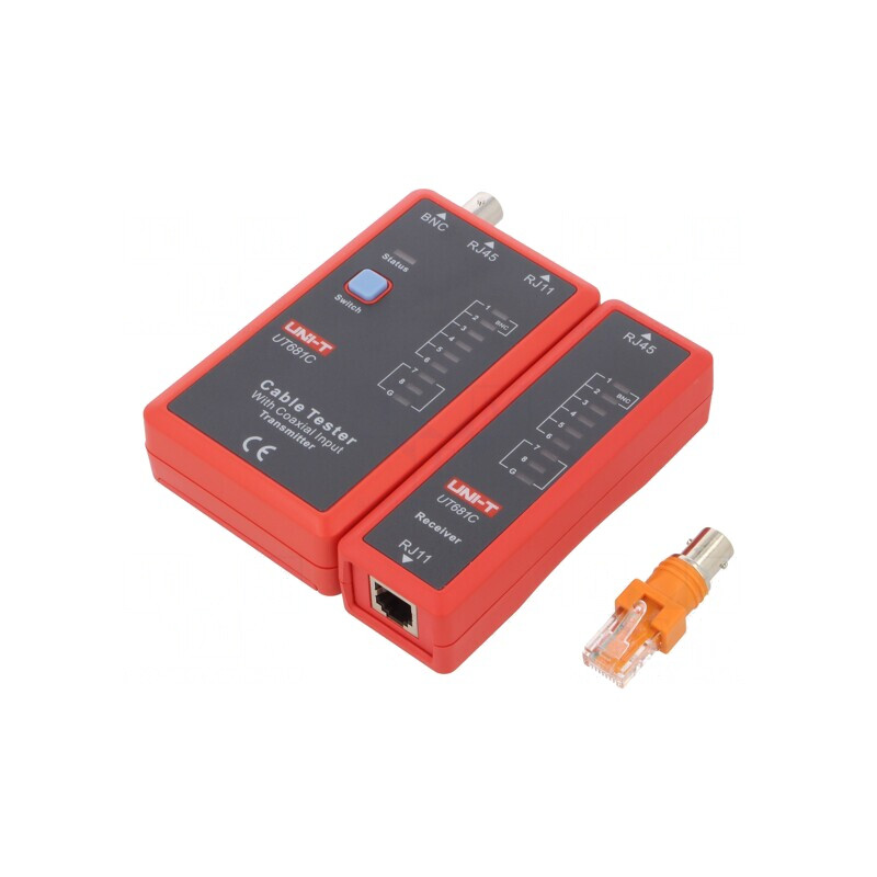 Tester Cabluri LAN LED RJ11 RJ45 cu Adaptor BNC UT681C | Electronic-mag.ro | Componente Electronice