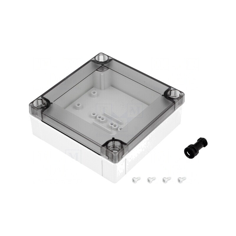 Carcasă Universală Policarbonat 100x100x35mm | Electronic-mag.ro | Componente Electronice
