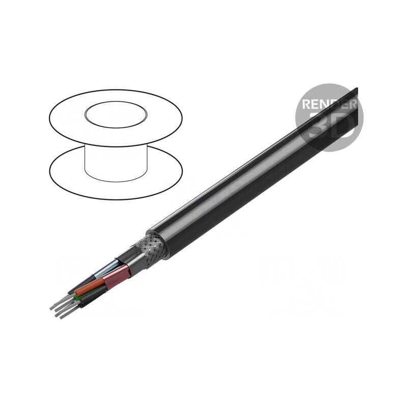 Cablu RS232/RS422 PVC Crom 30m | Electronic-mag.ro | Componente Electronice