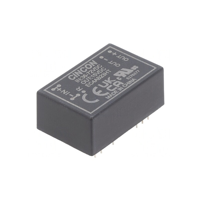 Convertor DC/DC 36-72V la 15V 400mA 6W THT | Electronic-mag.ro | Componente Electronice