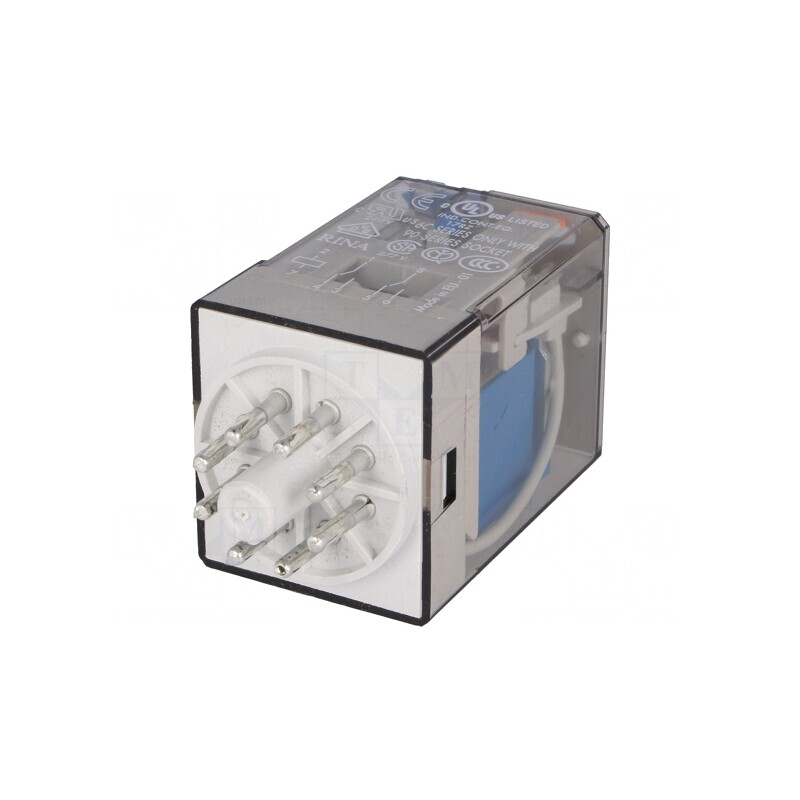Releu Electromagnetic DPDT 24VDC 10A | Electronic-mag.ro | Componente Electronice