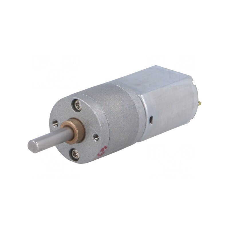 Motor DC cu Transmisie 6V 37RPM Crestătură D Metal 20x46mm | Electronic-mag.ro | Componente Electronice
