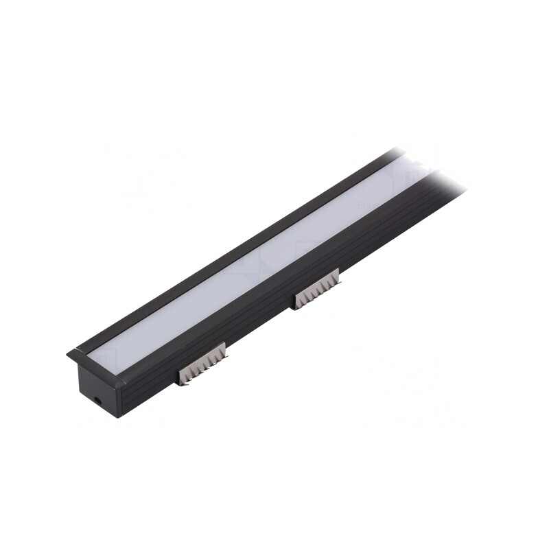 Profil Aluminiu Negru 1m pentru Module LED LINEA-IN20 | Electronic-mag.ro | Componente Electronice