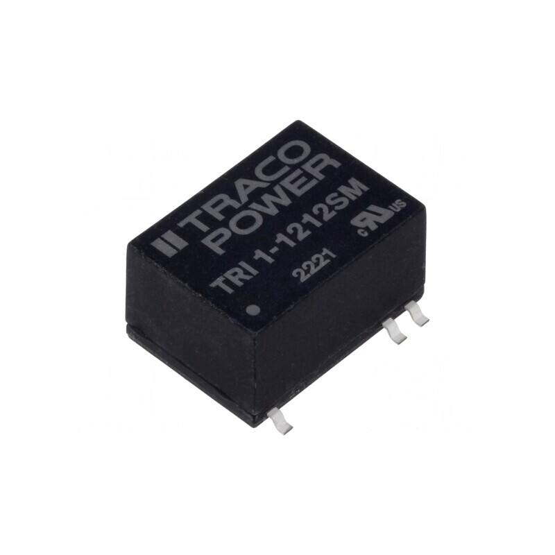 Convertor DC/DC 1W 12V 84mA TRI 1-1212SM | Electronic-mag.ro | Componente Electronice