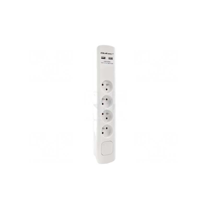 Prelungitor cu protecție la supratensiune, 4 prize, 16A | Electronic-mag.ro | Componente Electronice