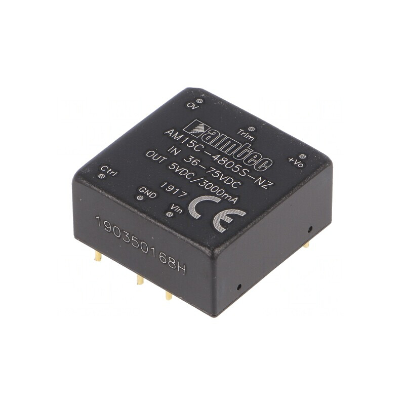 Convertor DC/DC 15W 36-75V la 5V 3A | Electronic-mag.ro | Componente Electronice