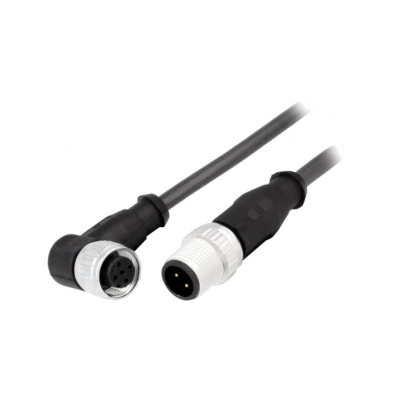 Cablu senzori automatizări M12-M12 0.5m | Electronic-mag.ro | Componente Electronice