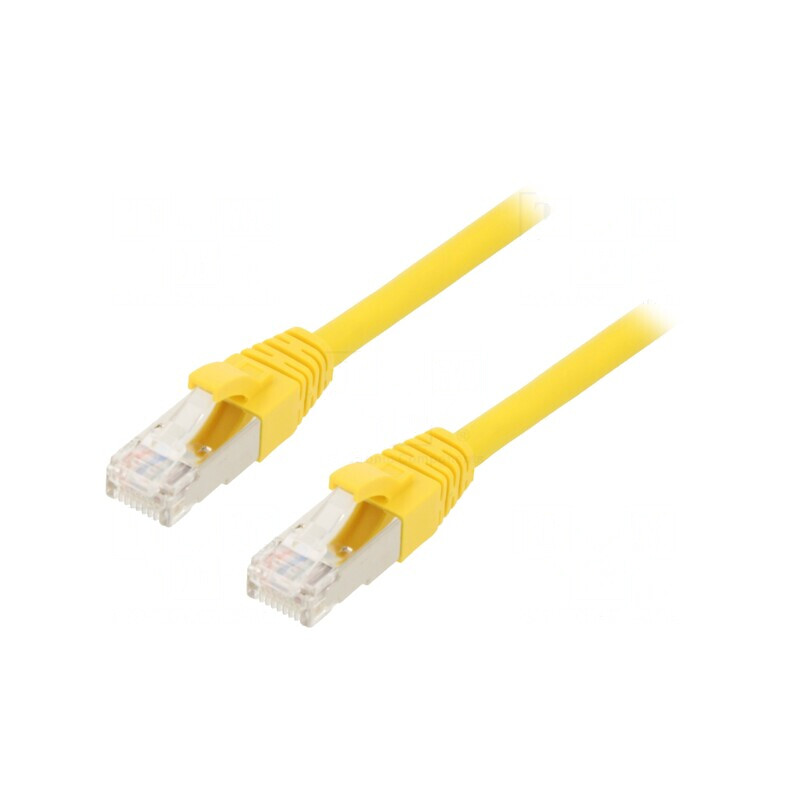 Patch Cord ETHERLINE Cat.6a S/FTP LSZH Galben | Electronic-mag.ro | Componente Electronice