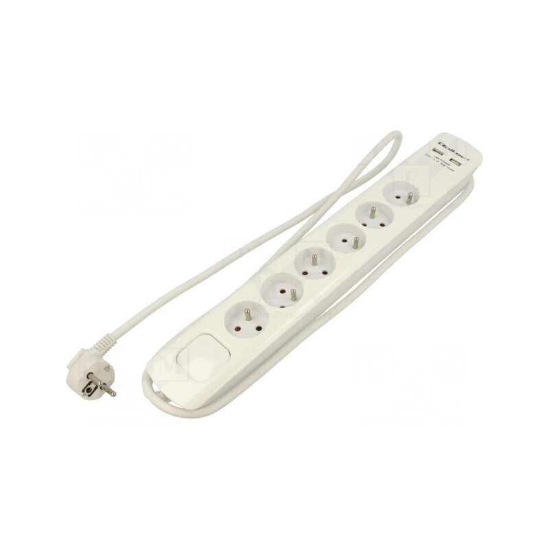 Prelungitor cu Protecție la Supratensiune, 6 Prize 16A | Electronic-mag.ro | Componente Electronice