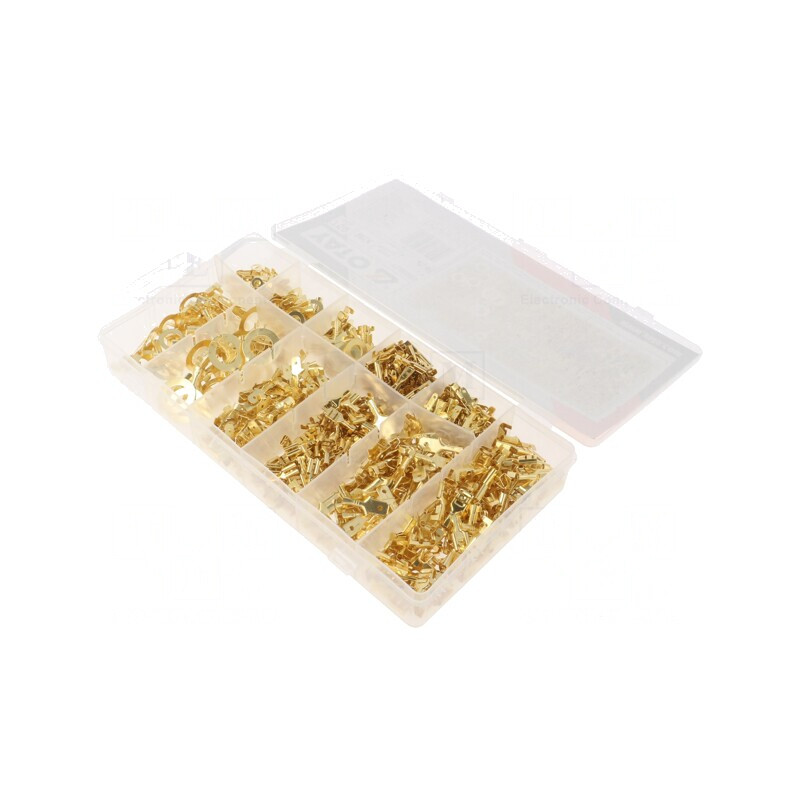 Set conectori crimpat cablu neizolat 750 bucăți | Electronic-mag.ro | Componente Electronice