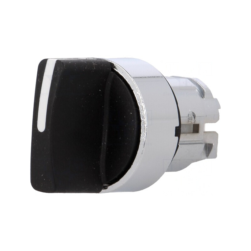 Comutator Rotativ 22mm 2 Posiții Negru | Electronic-mag.ro | Componente Electronice