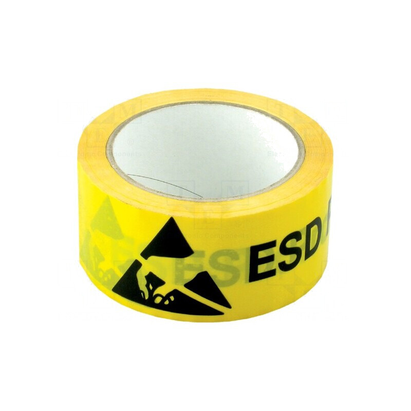 Bandă de avertizare ESD PVC 33m x 50mm | Electronic-mag.ro | Componente Electronice Bandă de avertizare ESD PVC 33m x 50mm | Electronic-mag.ro | Componente Electronice