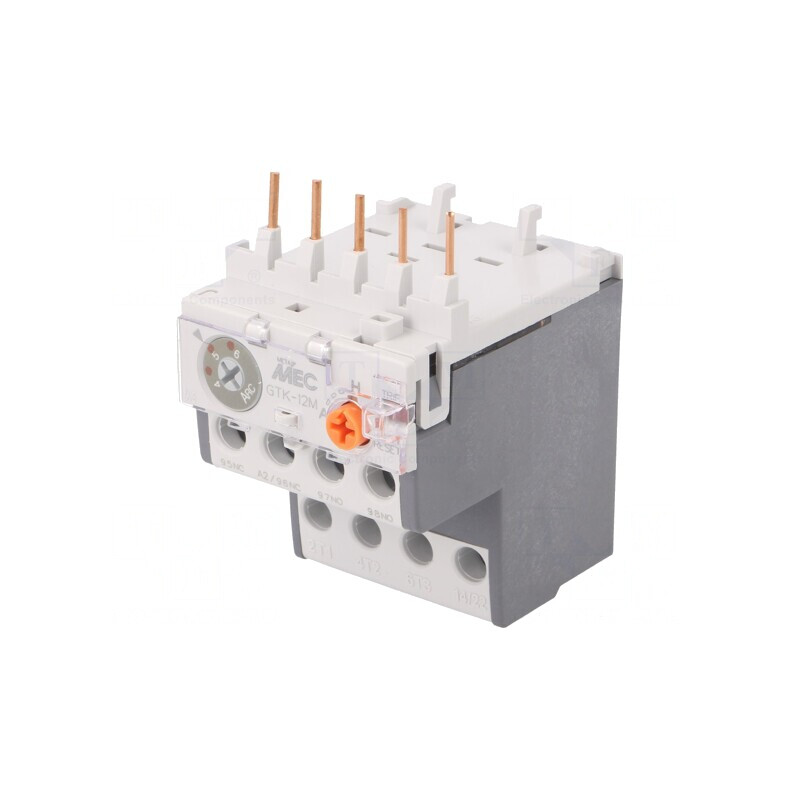 Releu Termic METAMEC 4-6A cu Contacte Auxiliare NO NC | Electronic-mag.ro | Componente Electronice
