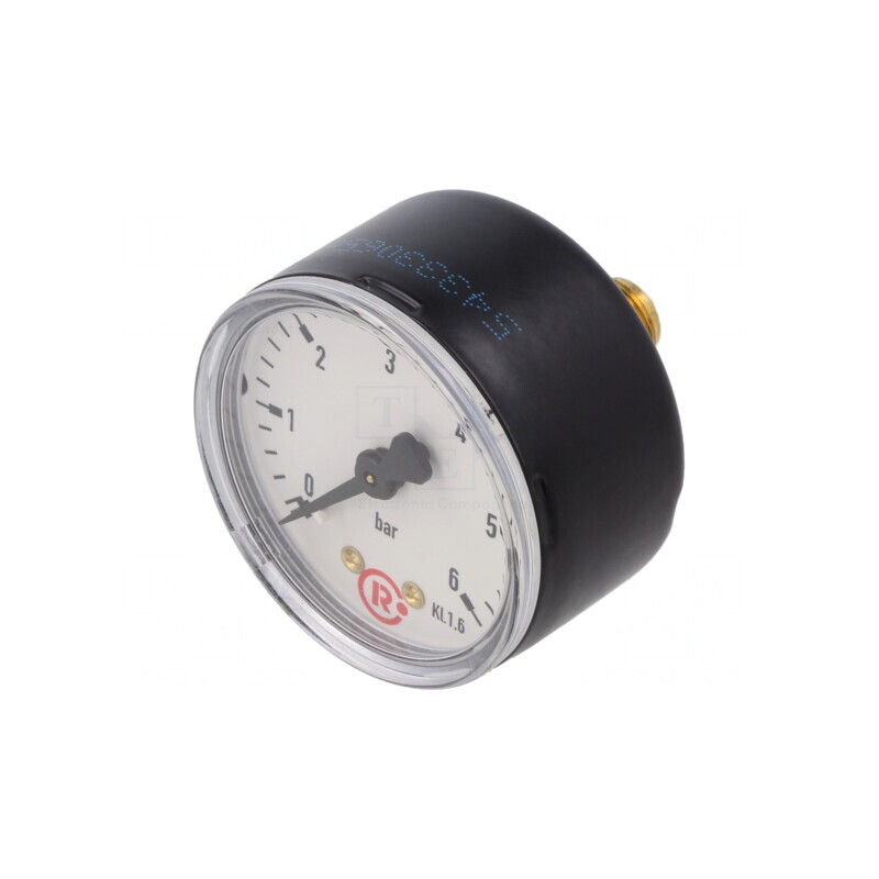 Manometru 0-6 Bar 50mm pentru Lichide și Gaze Inerte | Electronic-mag.ro | Componente Electronice