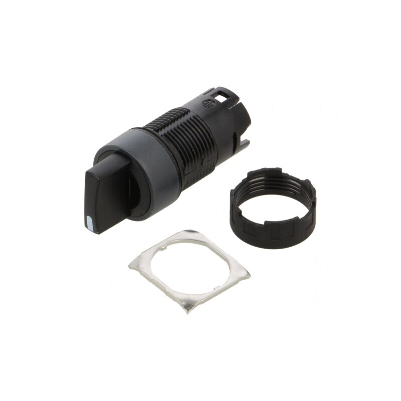 Comutator Rotativ 16mm Negru 2 Poziții ZB6AD22 | Electronic-mag.ro | Componente Electronice