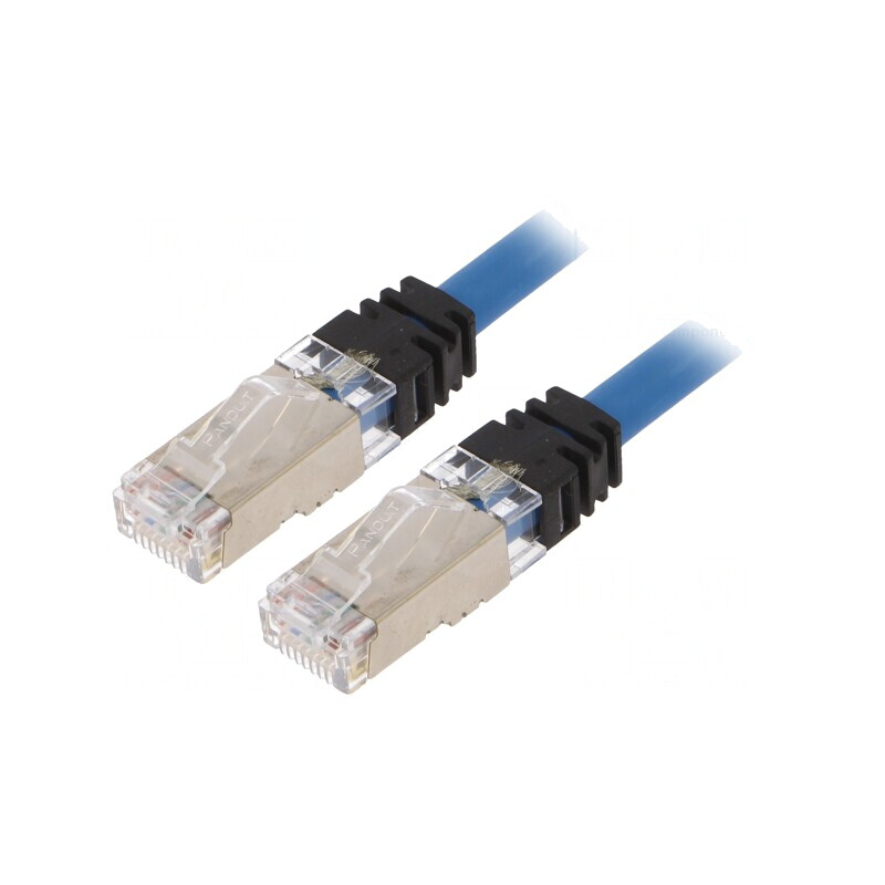 Patch Cord Albastru S/FTP TX6A 10Gig LSZH 0.5m | Electronic-mag.ro | Componente Electronice