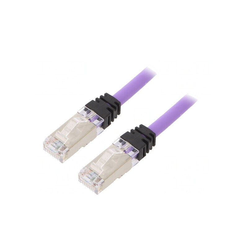 Patch Cord S/FTP TX6A 10Gig LSZH Violet 0.5m | Electronic-mag.ro | Componente Electronice